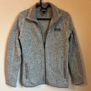 Patagonia Better Sweater Hoody Womens XS Gray Full Zip Outdoor Hiking Athleisure